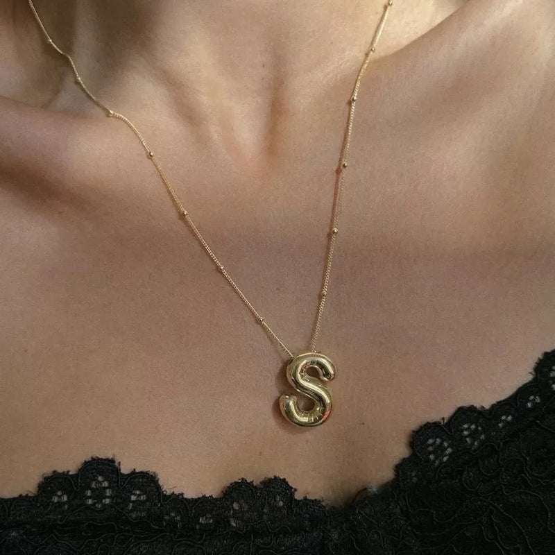 Balloon Initial Necklace