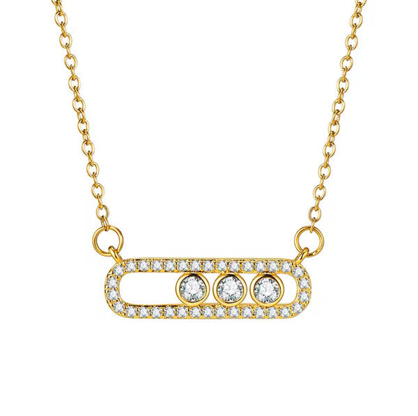 Three Diamonds Necklace