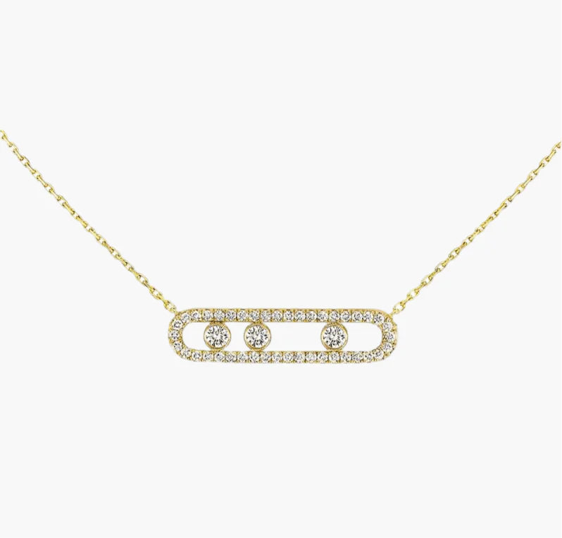 Three Diamonds Necklace