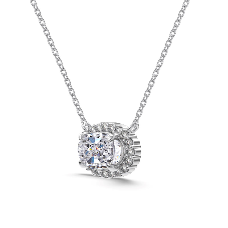 Oval Halo Kette