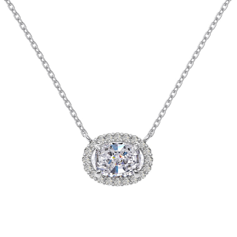 Oval Halo Kette