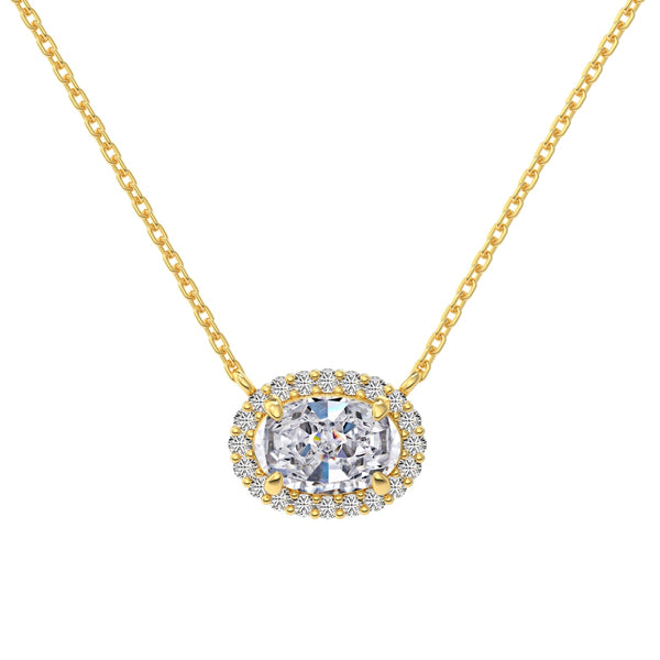 Oval Halo Kette