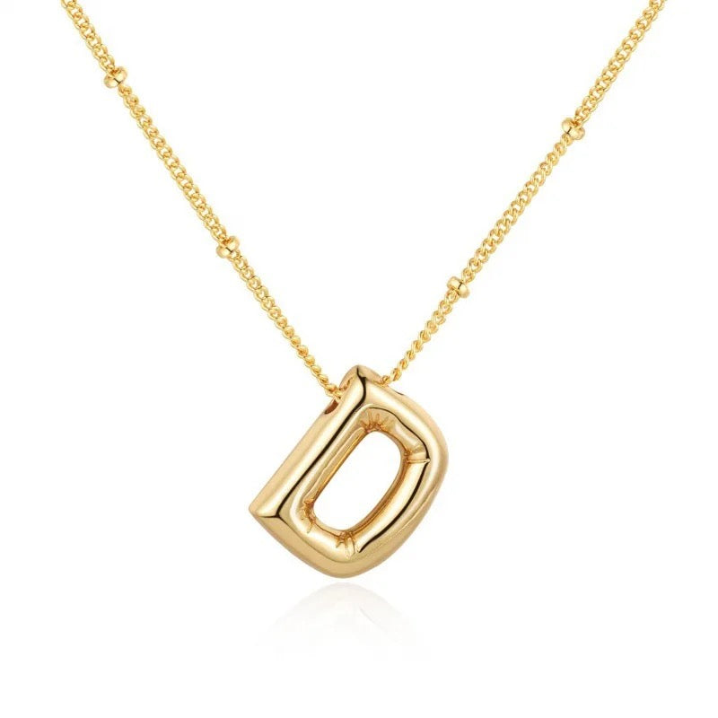 Balloon Initial Necklace