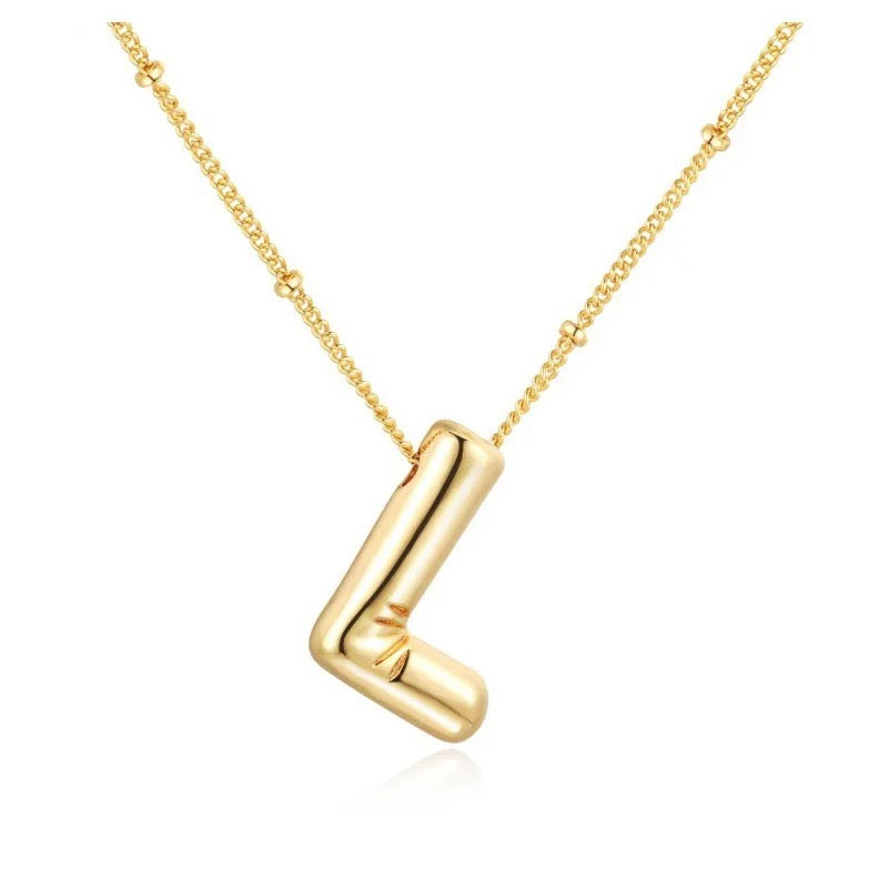 Balloon Initial Necklace