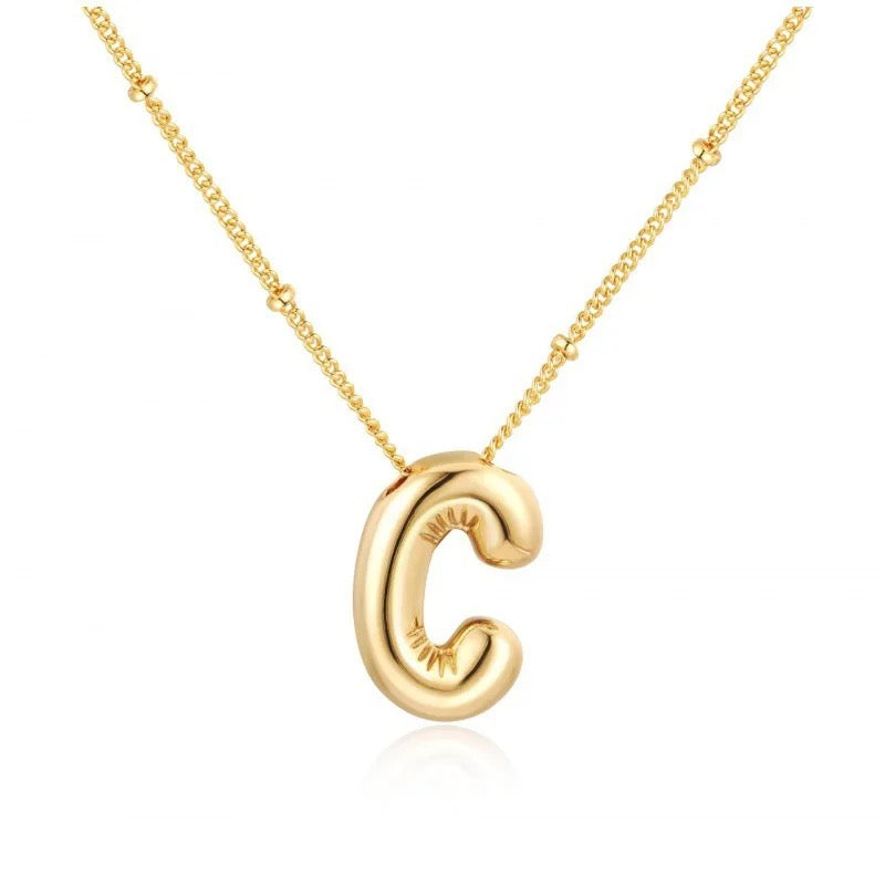 Balloon Initial Necklace