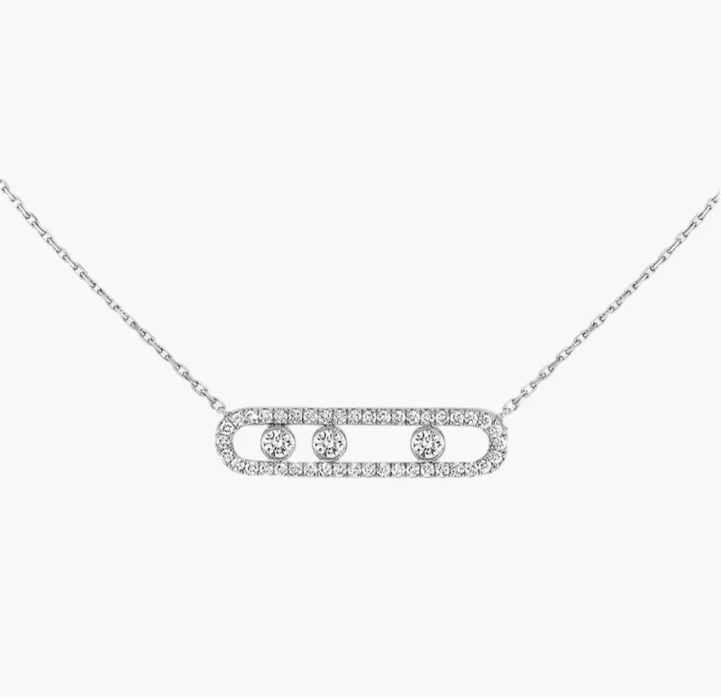 Three Diamonds Necklace