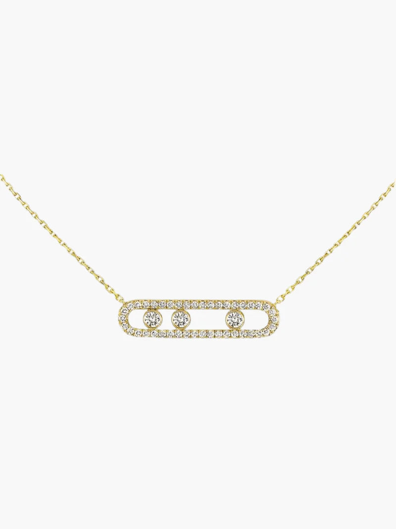 Three Diamonds Necklace