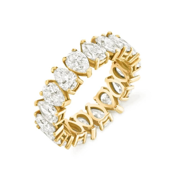 Pear eternity Ring 925 Silber