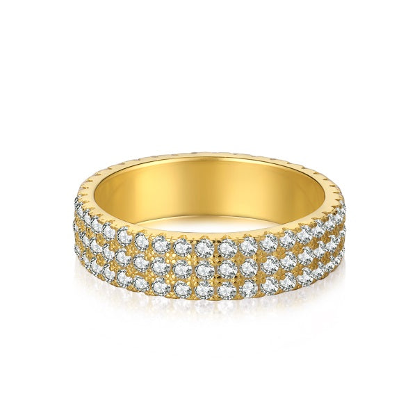 Pave Trio Ring